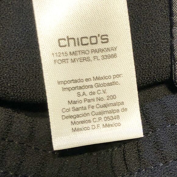 Chicos 1 Ultimate Fit Track Pant Black Medium Pockets Pull On Elastic Waist NWT - Picture 10 of 13
